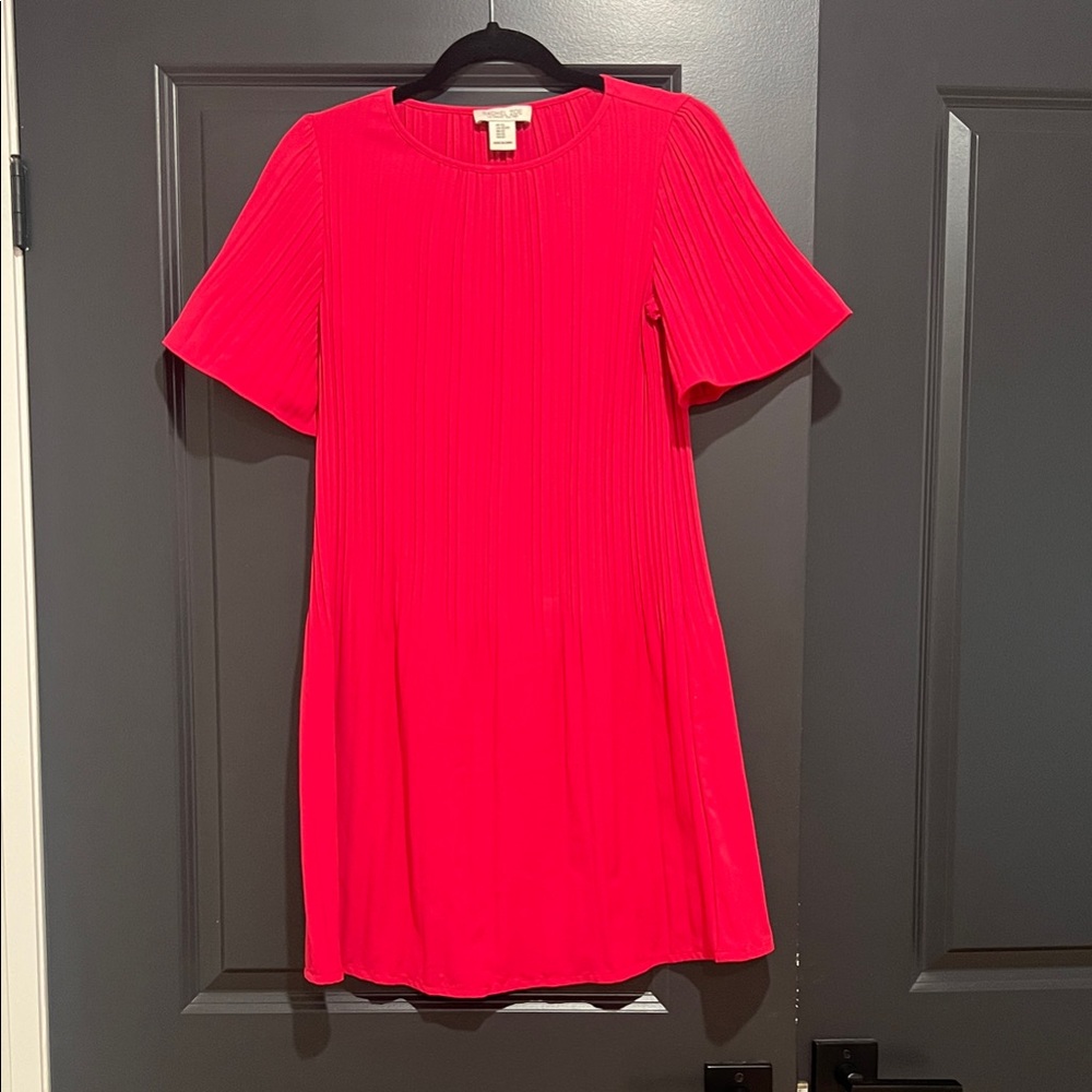 Rachel Zoe Vibrant Pink Pleated Dress